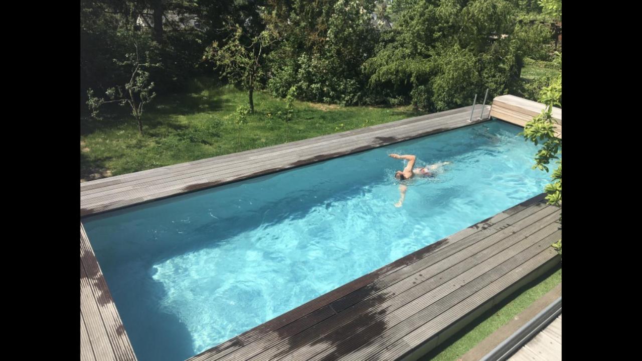 Ferienwohnung Apartment Doppelzimmer In Der Villa Naturpark Rheinblick, Ruhig, Aussicht, Pool Κόμπλεντς Εξωτερικό φωτογραφία